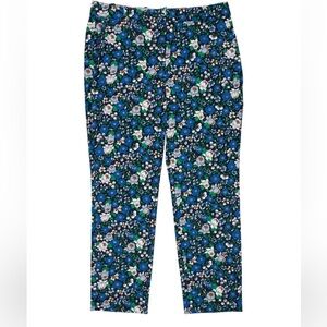 Luxury Tory Burch Blue Floral Pants